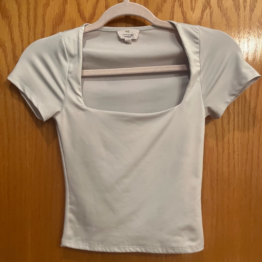 Women's square neck crop top